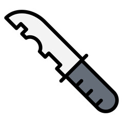 Military Knife icon vector image. Can be used for Battle Royale.