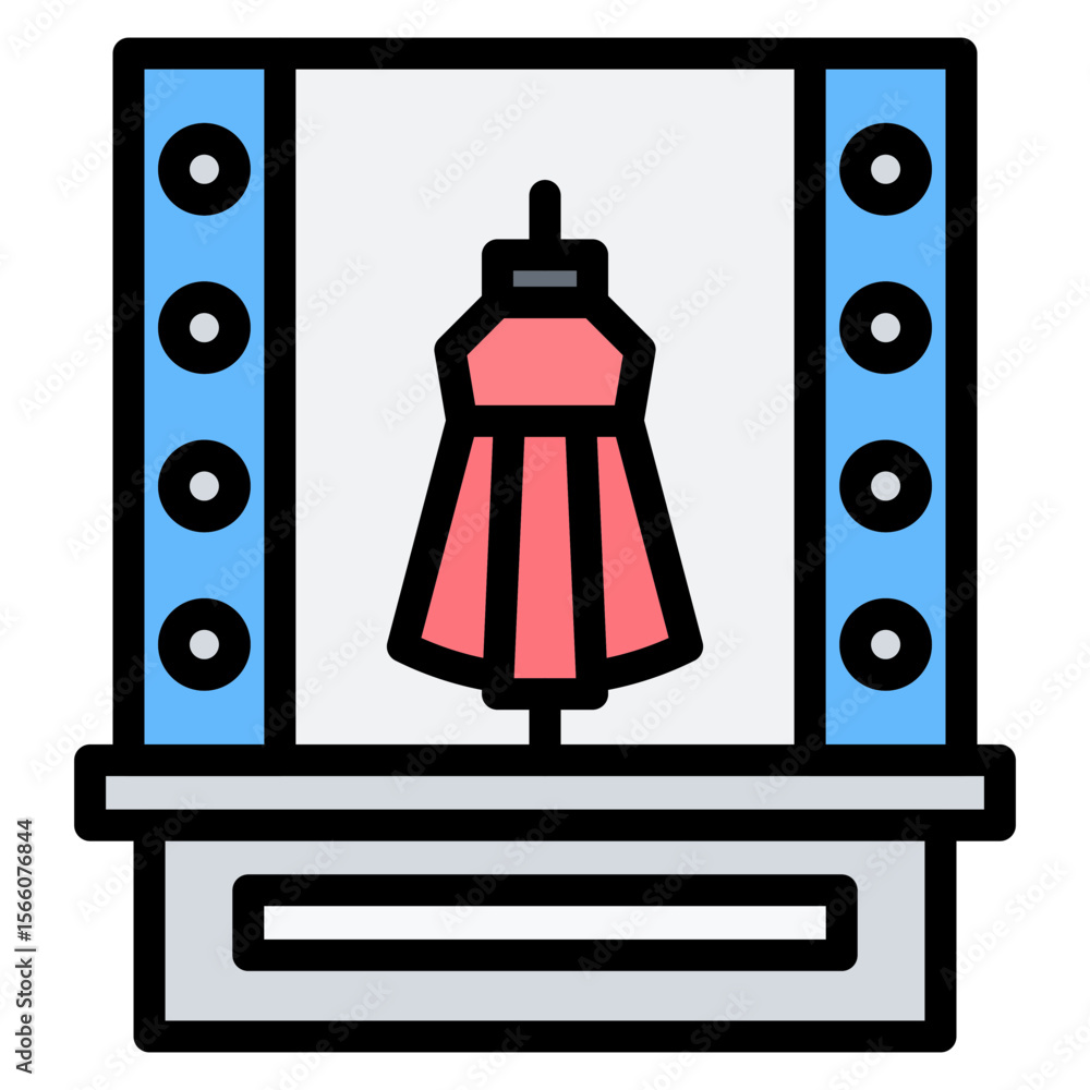 Poster window display icon vector image. can be used for merchandising.