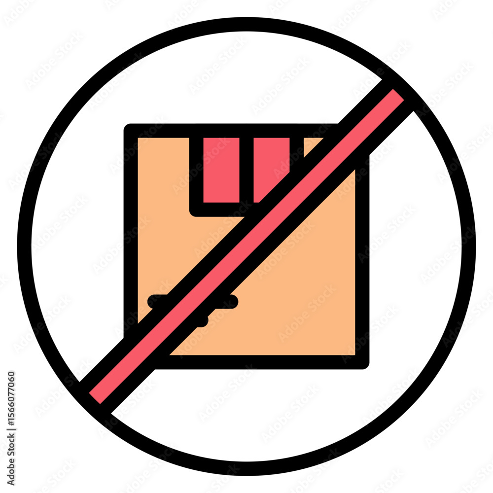 Poster out of stock. icon vector image. can be used for merchandising.