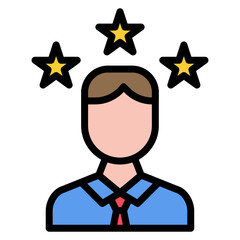 Customer Loyalty icon vector image. Can be used for Merchandising.