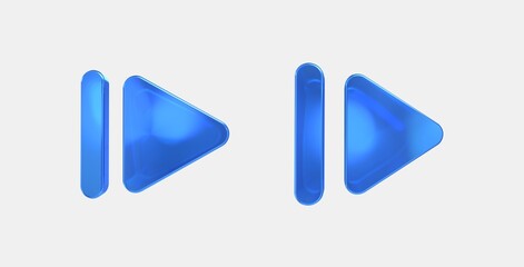 resume 3D icon on isolate white background