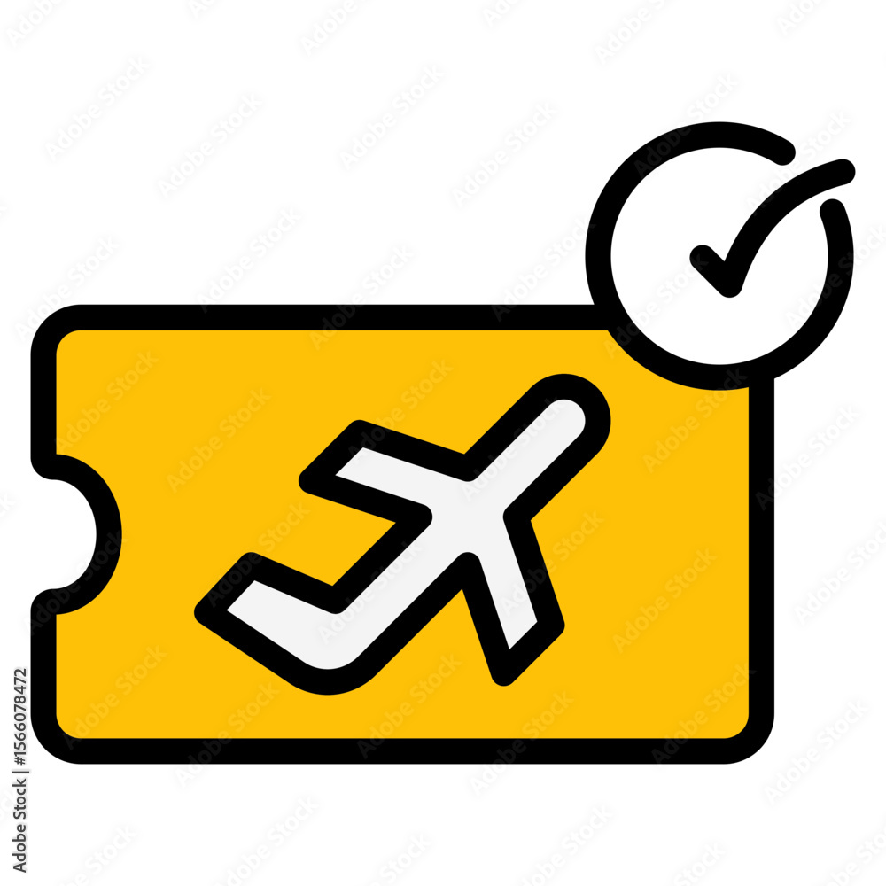 Poster check in icon vector image. can be used for airline.