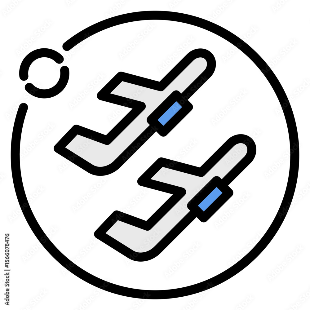Poster connecting flight icon vector image. can be used for airline.
