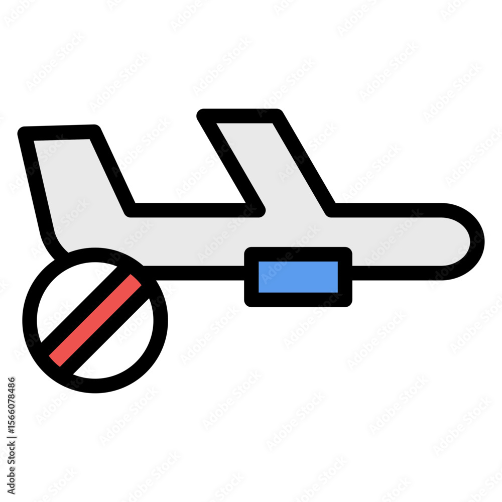 Aufkleber delayed flight icon vector image. can be used for airline.