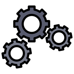 Machine icon vector image. Can be used for Industry.