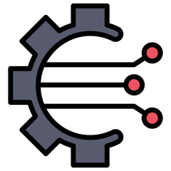 Technology icon vector image. Can be used for Industry.