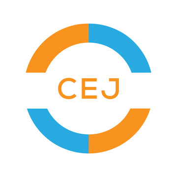 Dynamic Tech Logo Design with CEJ Letters and Abstract Motion Elements &ndash; Modern Business Identity. CEJ Letter Logo.
