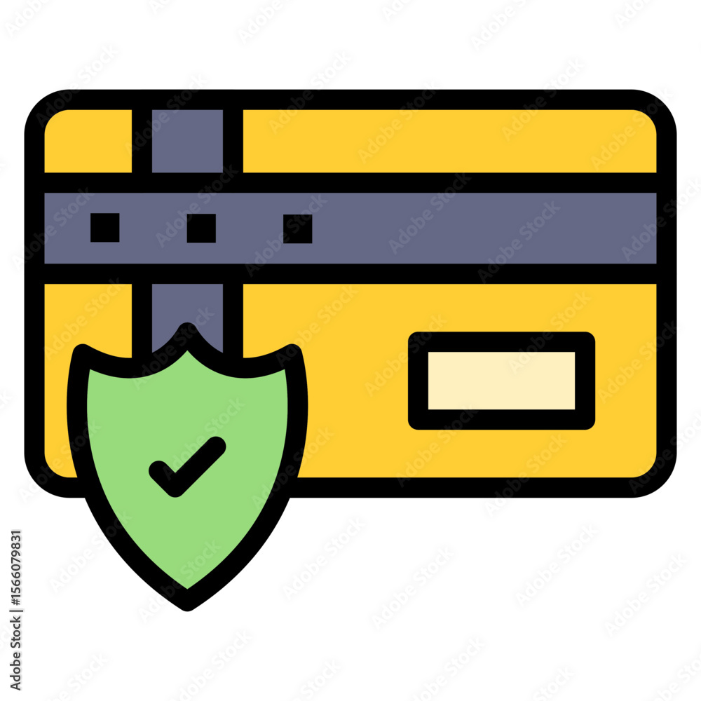 Poster secure payment icon vector image. can be used for technology ecommerce.