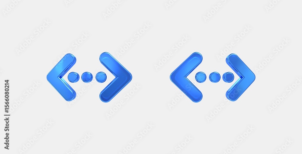 Poster settings ethernet 3d icon on isolate white background