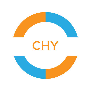Dynamic Tech Logo Design with CHY Letters and Abstract Motion Elements &ndash; Modern Business Identity. CHY Letter Logo.
