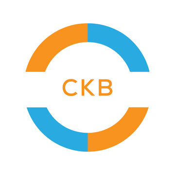 Dynamic Tech Logo Design with CKB Letters and Abstract Motion Elements &ndash; Modern Business Identity. CKB Letter Logo.
