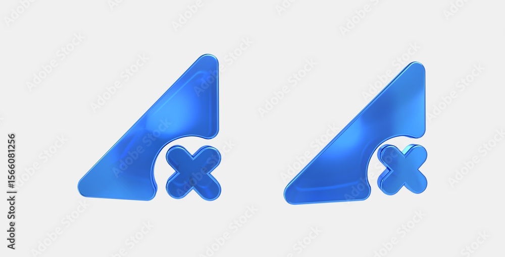 Poster signal cellular nodata 3d icon on isolate white background
