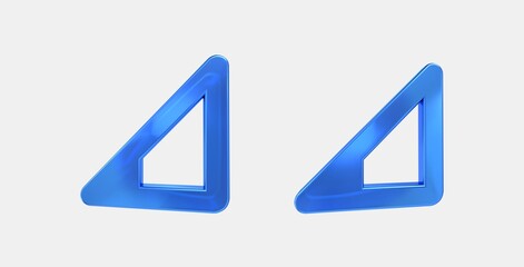 signal cellular 1 bar 3D icon on isolate white background