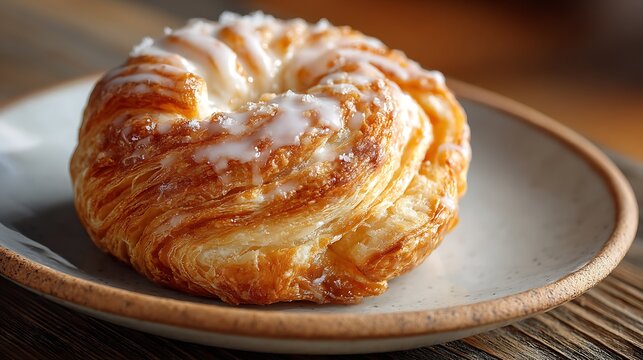 Quesito glistens, pastry warm.