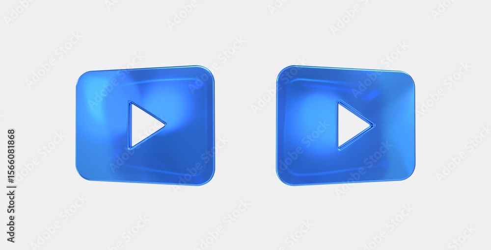 Poster smart display 3d icon on isolate white background