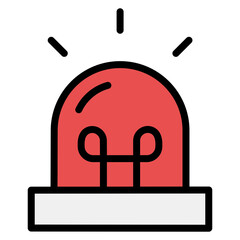 Siren icon vector image. Can be used for Emergency Service.