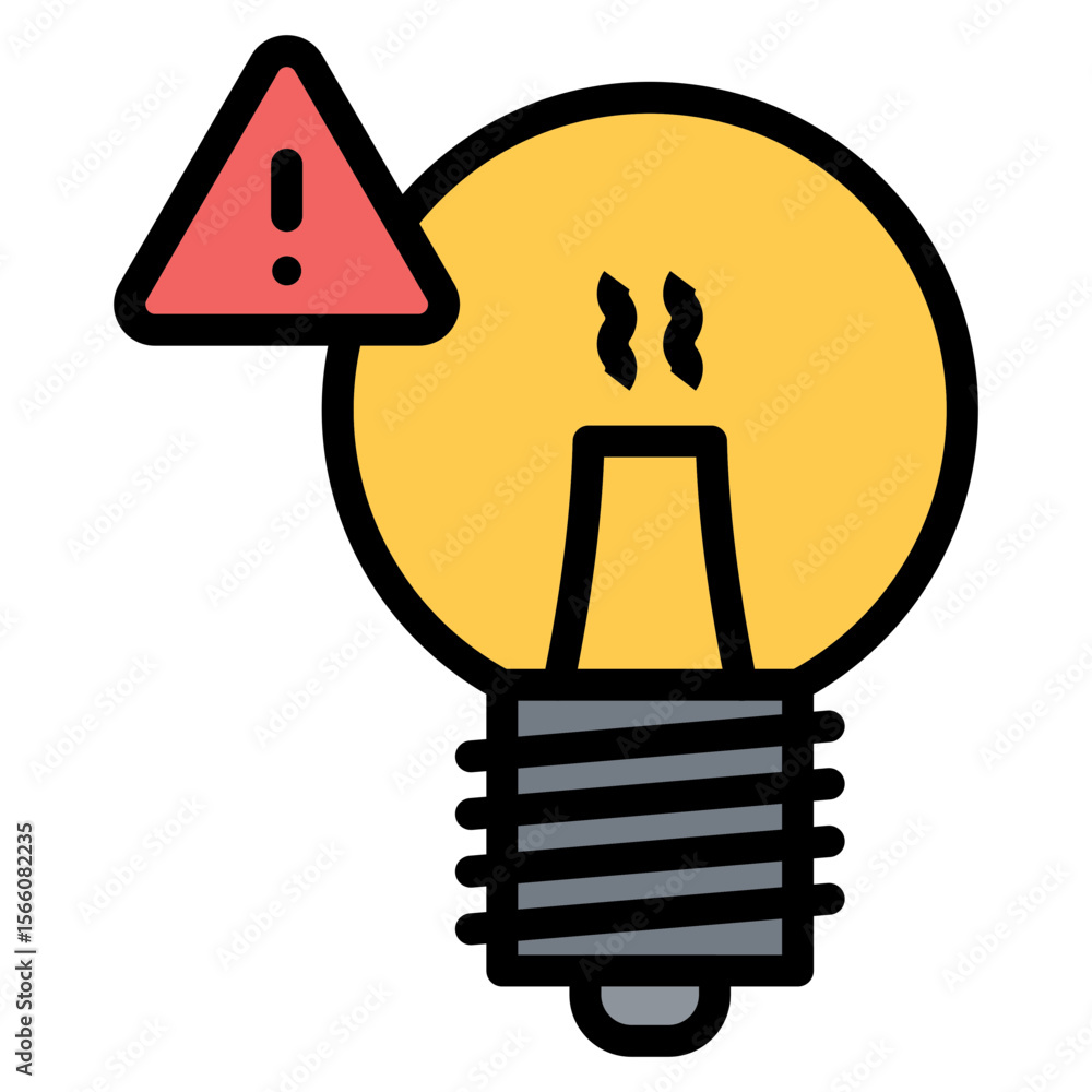 Aufkleber light pollution icon vector image. can be used for lighting.