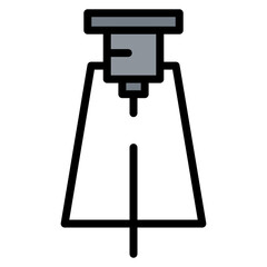 Laser icon vector image. Can be used for Lighting.