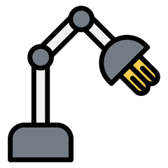 Neon Lamp icon vector image. Can be used for Lighting.