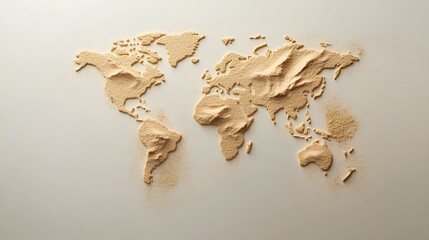 Creative topographic map design in minimal style