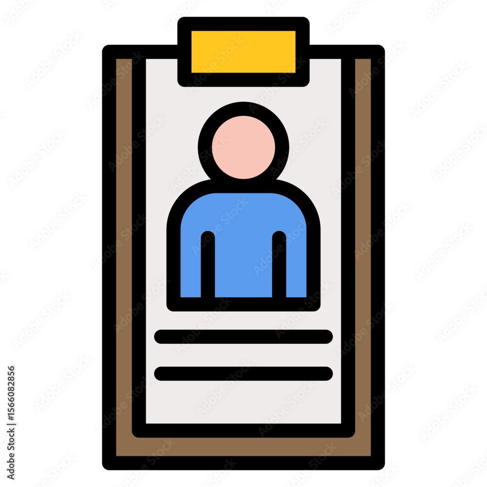 Poster identifier icon vector image. can be used for privacy.