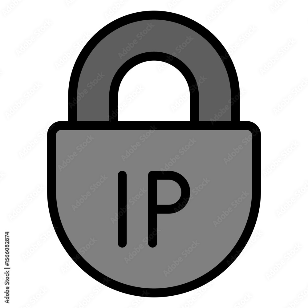 Poster ip blocking icon vector image. can be used for privacy.