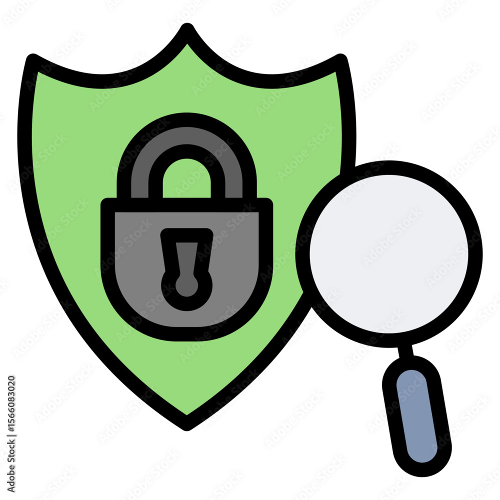 Poster privacy audit icon vector image. can be used for privacy.