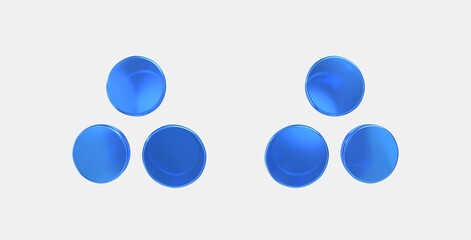 spoke 3D icon on isolate white background