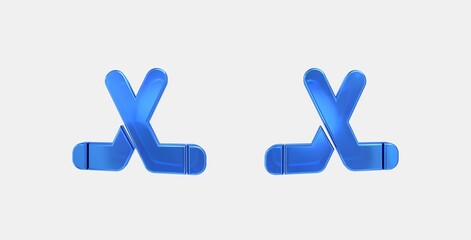 Obraz premium sports hockey 3D icon on isolate white background