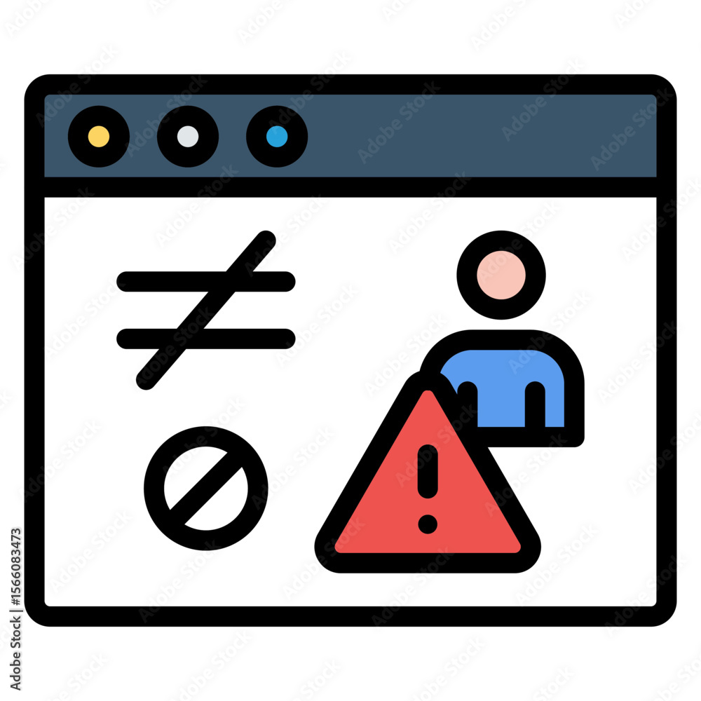 Poster unauthorized access icon vector image. can be used for privacy.