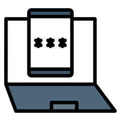 Two Factor Authentication icon vector image. Can be used for Privacy.