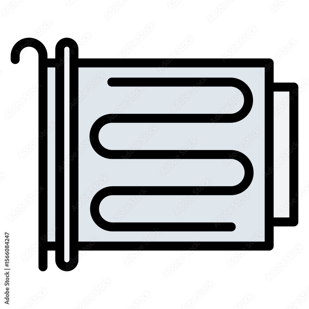 Poster condenser icon vector image. can be used for science.