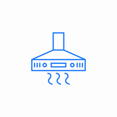 kitchen extractor icon sign vector