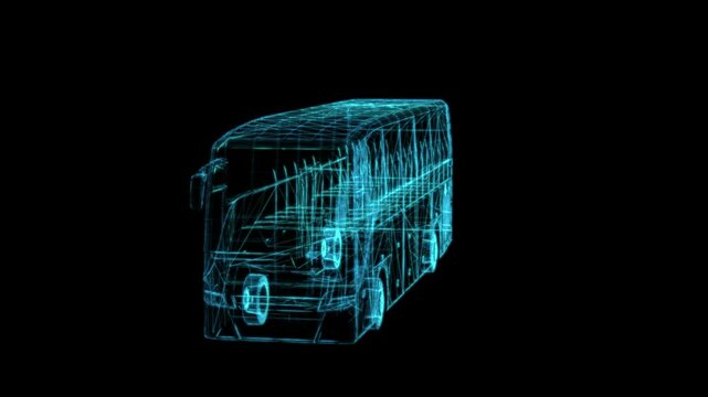 Bus Hologram Animation