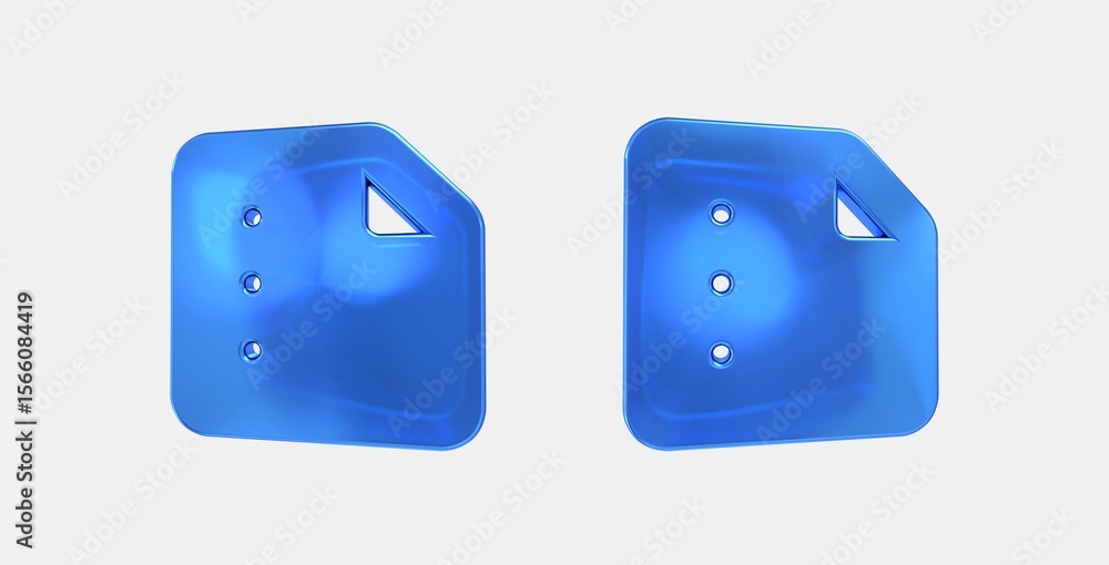 Poster summarize 3d icon on isolate white background