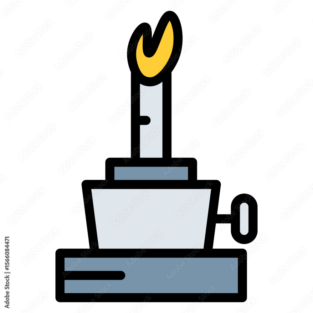 Poster lab burner icon vector image. can be used for science.
