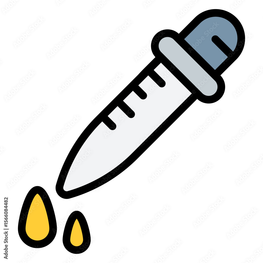Poster dropper icon vector image. can be used for science.