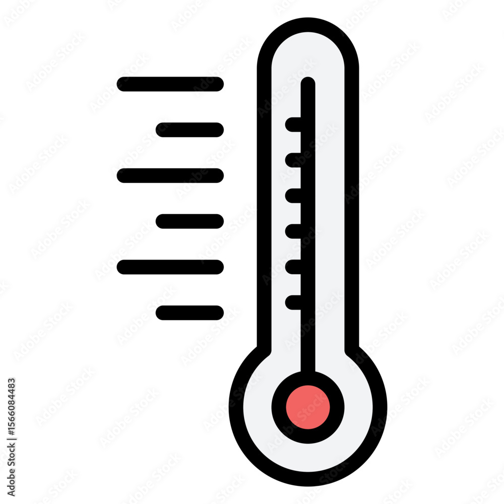 Poster thermometer icon vector image. can be used for science.