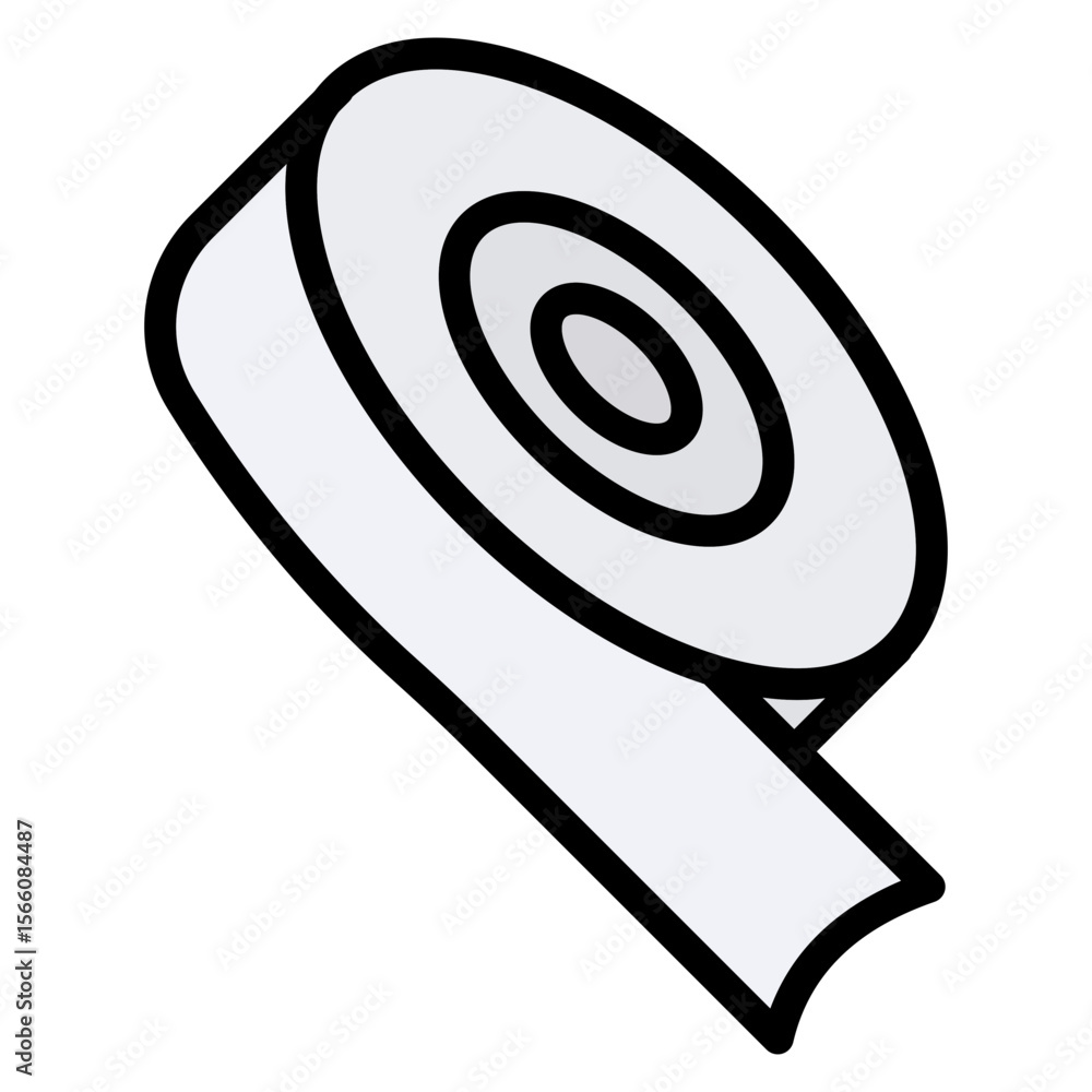 Poster tape icon vector image. can be used for science.