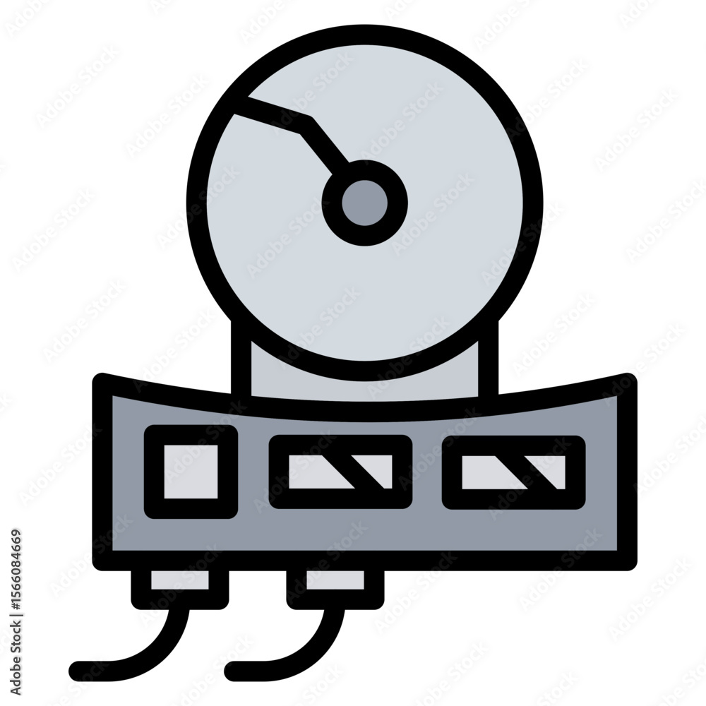 Aufkleber friability tester icon vector image. can be used for science.