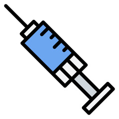 Syringe icon vector image. Can be used for Science.