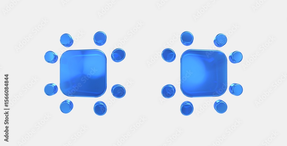 Aufkleber switch access 3d icon on isolate white background