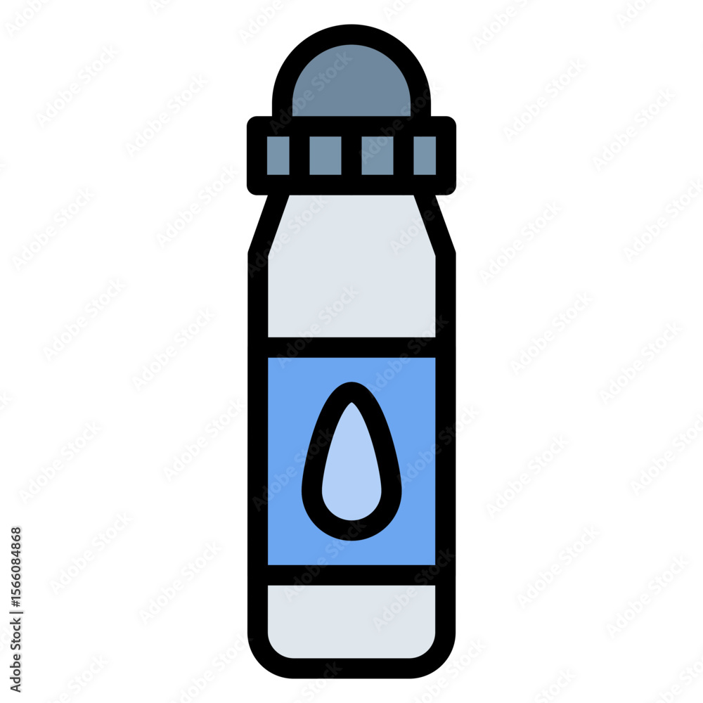 Poster reagent bottle icon vector image. can be used for science.