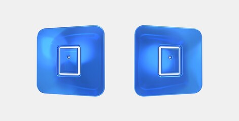 switch 3D icon on isolate white background
