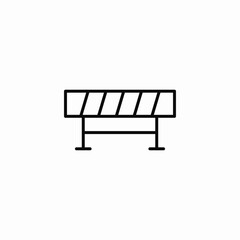 road barrier icon sign vector