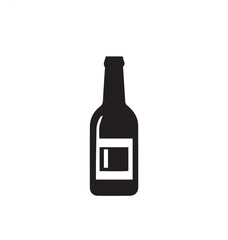 wine bottle vector illustration