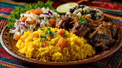 Tasty Caribbean Cuisine Meal