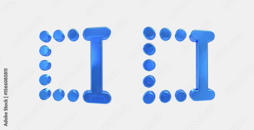 Poster text select end 3d icon on isolate white background