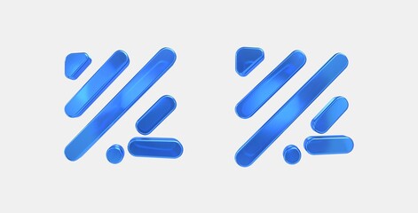 Obraz premium texture minus 3D icon on isolate white background