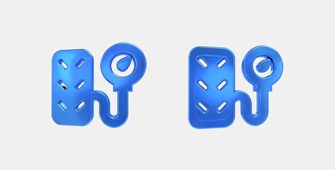 tire repair 3D icon on isolate white background